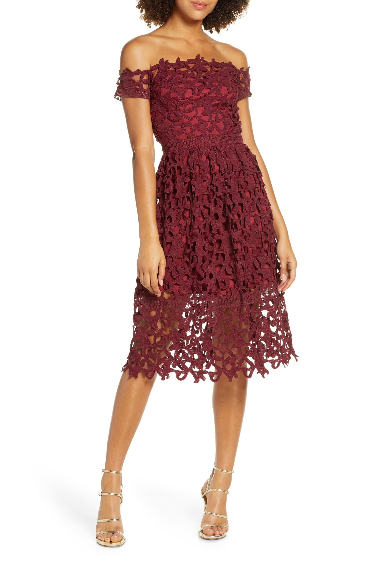 Off the Shoulder Lace Cocktail Dress | Nordstrom | Nordstrom
