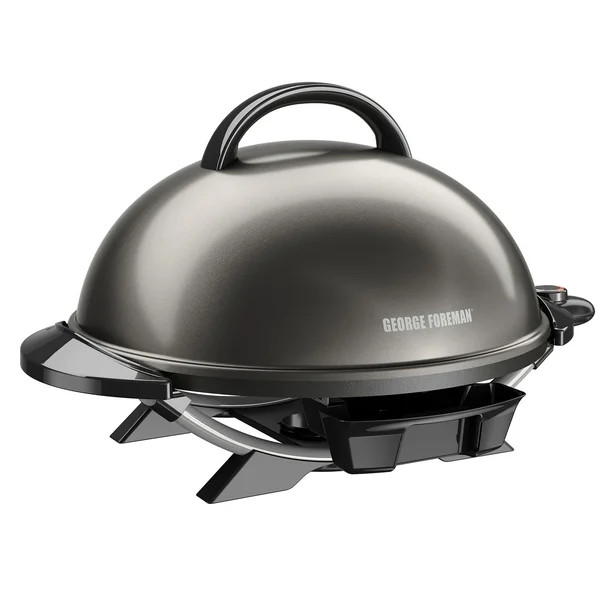 George Foreman 15+ Serving Indoor, Outdoor Electric Grill, Gun Metal, GFO240GM - Walmart.com | Walmart (US)