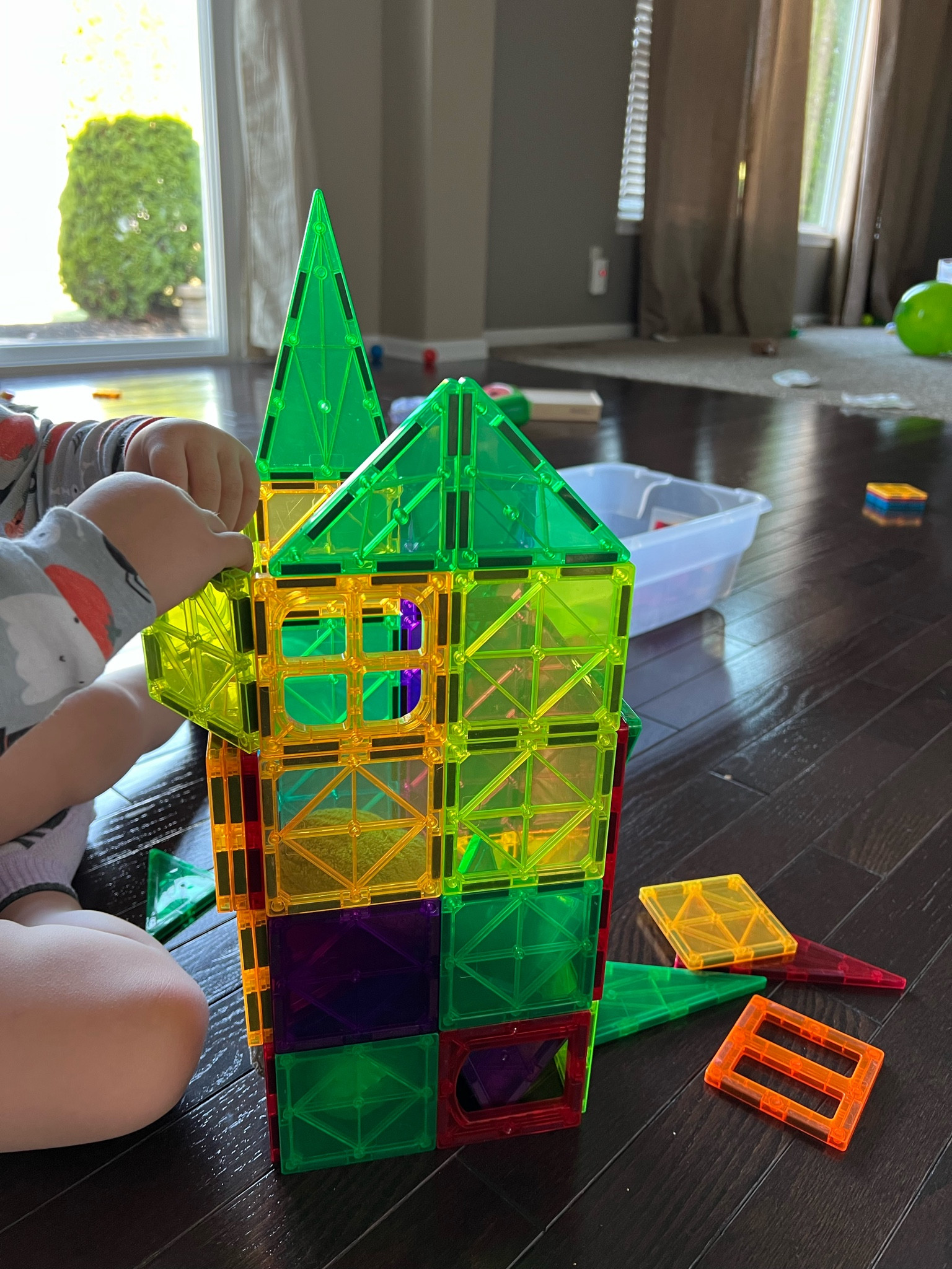 Layne’s favorite activity toy — magnet tiles! They are included in the prime day deal today!

#LTKunder50 #LTKfamily #LTKkids