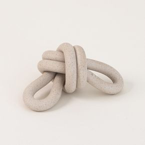 SIN Ceramic Double Loop Knot Object | West Elm (US)