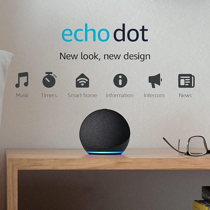 Echo Dot (4th Gen, 2020 release) | Smart speaker with Alexa | Charcoal | Amazon (US)