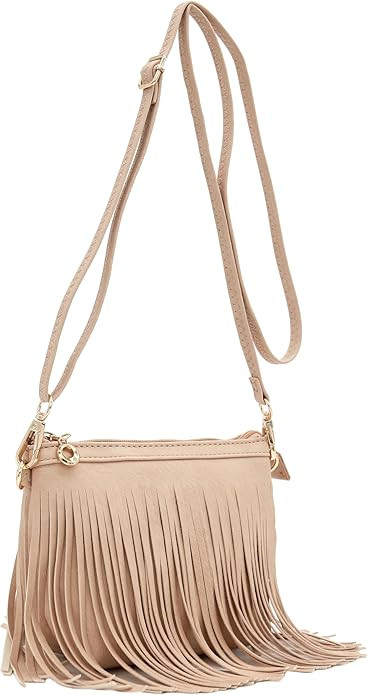 FashionPuzzle Small Fringe Crossbody Bag with Wrist Strap | Amazon (US)
