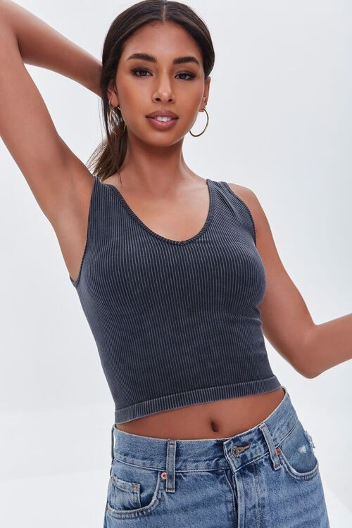Ribbed Mineral Wash Tank Top | Forever 21 (US)