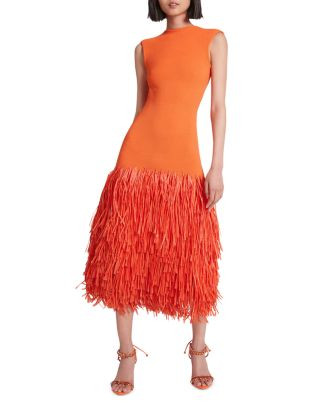 Aje Rushes Fringe Midi Dress Women - Bloomingdale's | Bloomingdale's (CA)