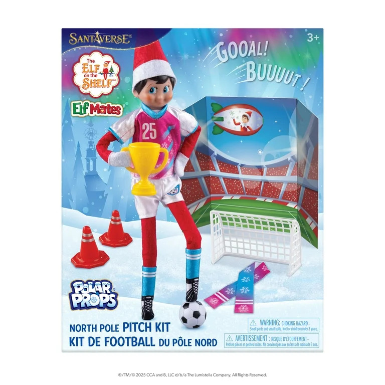 The Elf on the Shelf Polar Props Soccer Set – Scout Elf Accessory Kit (Scout Elf Not Included) ... | Walmart (US)