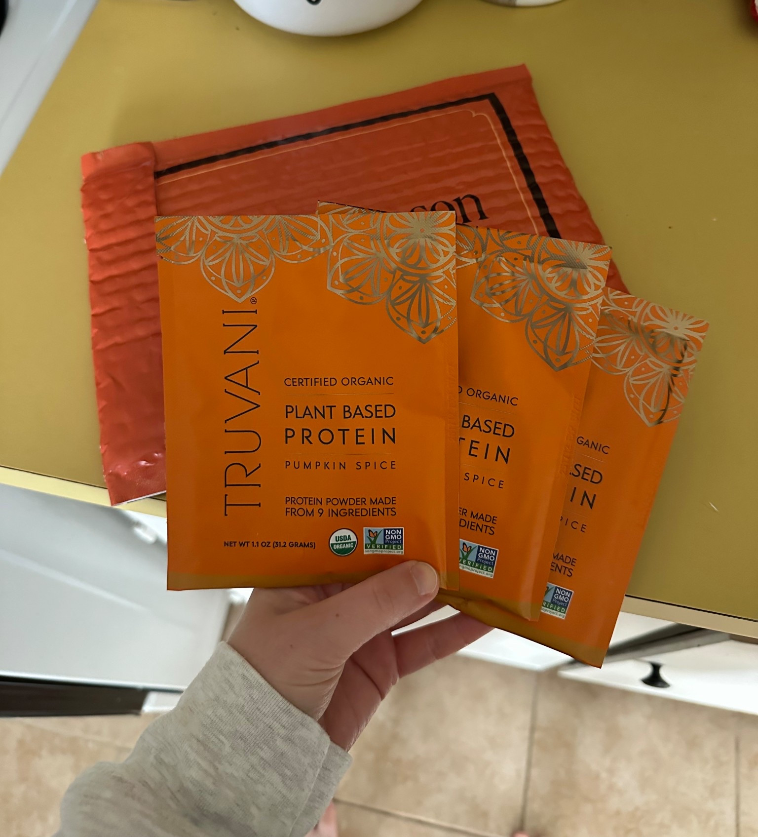 One of my favorite pumpkin spice protein powders! 🎃🤎 

these single packs were gifted to me from truvani, but you can also buy these on Amazon if you’re just looking to try it! 

#LTKFindsUnder50 #LTKHalloween #LTKSeasonal