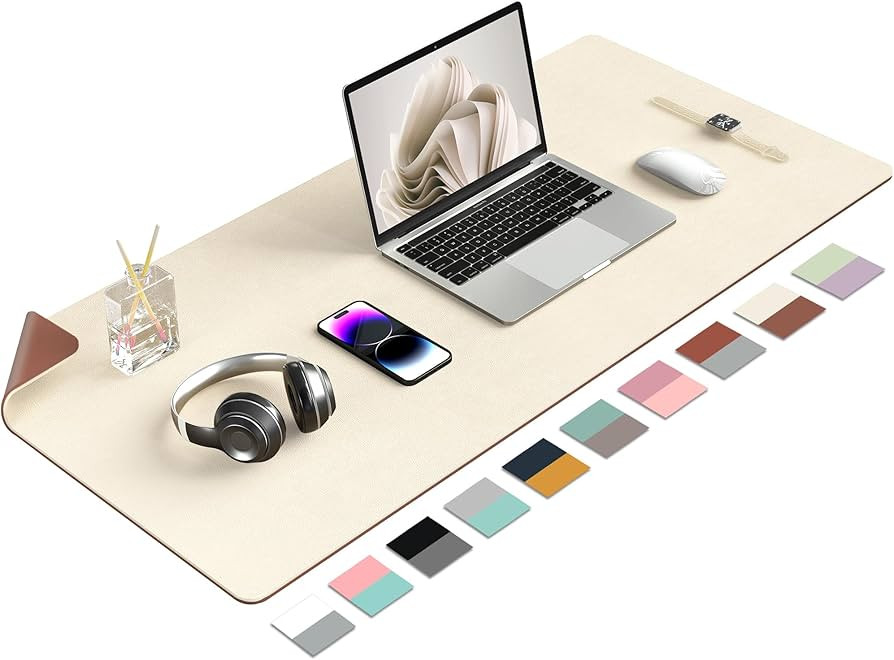 Desk Mat Large Protector Pad - Multifunctional Dual-Sided Office Desk Pad,Smooth Surface Soft Mou... | Amazon (US)
