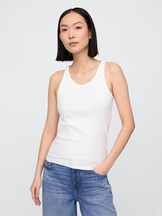 Ribbed Scoopneck Tank Top | Gap Factory