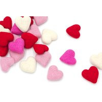 Wool Felt Hearts, Valentines Day Decor | Etsy (US)