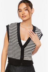 Mixed Print Sweater Vest | Forever 21 (US)