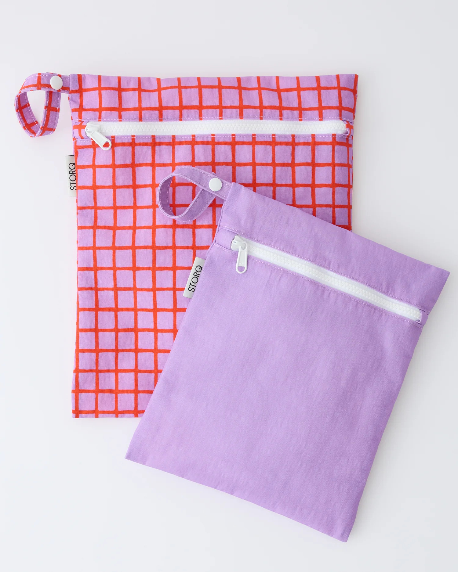 Wet/Dry Bag 2-Piece Set | Blue & Rust Stripe - Storq by Kindred Bravely | Kindred Bravely