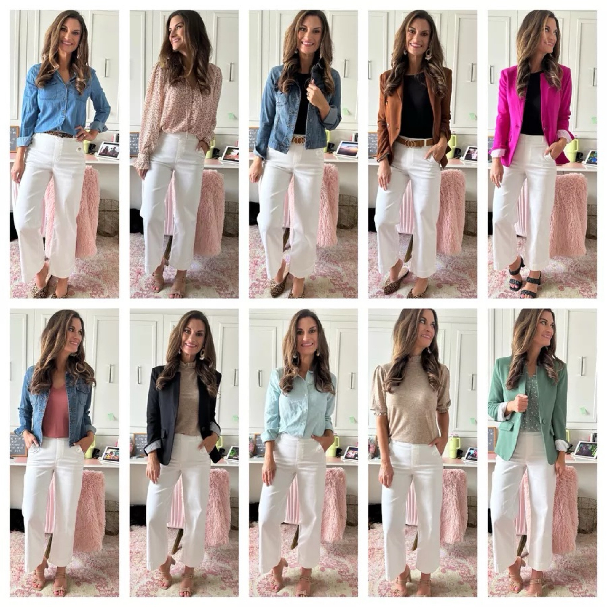 How to style white pants 

#LTKstyletip #LTKover40 

#LTKSeasonal