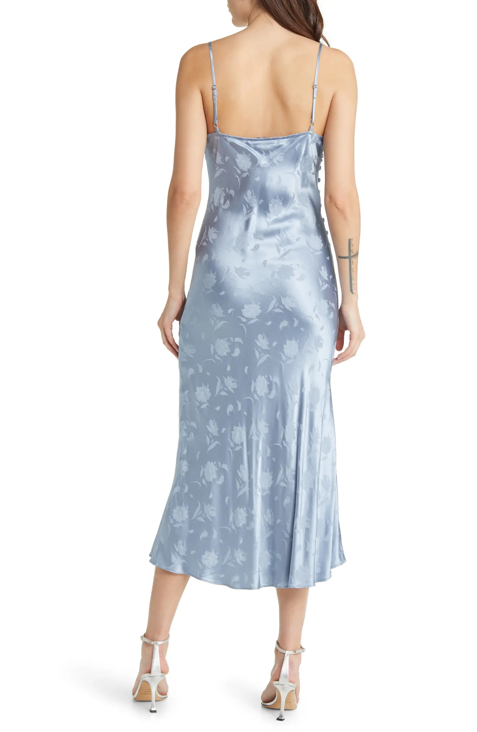 All About You Satin Midi Slipdress | Nordstrom