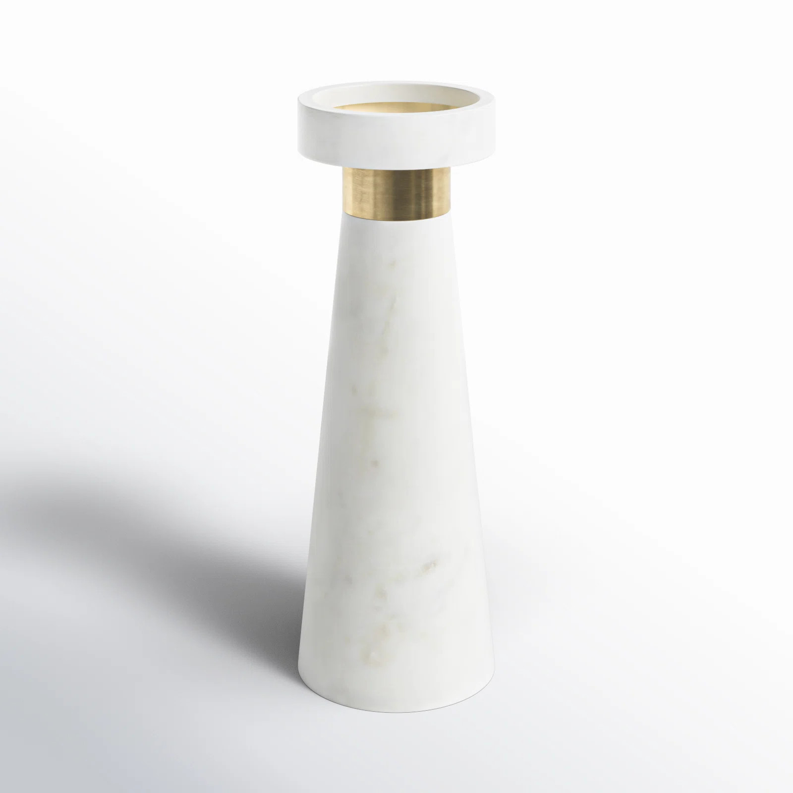 Birch Lane™ Gibbs Pillar Stone Candlestick & Reviews | Wayfair | Wayfair North America