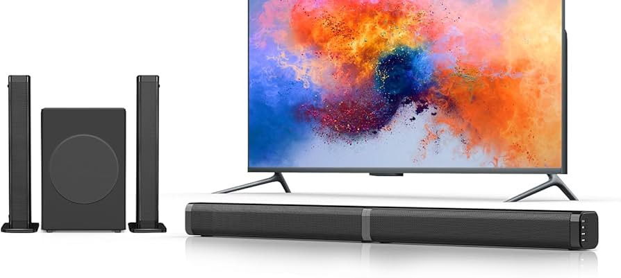 2 in 1 Separable Sound Bar for Smart TV with Subwoofer, Bluetooth 5.0 Surround Sound System for H... | Amazon (US)