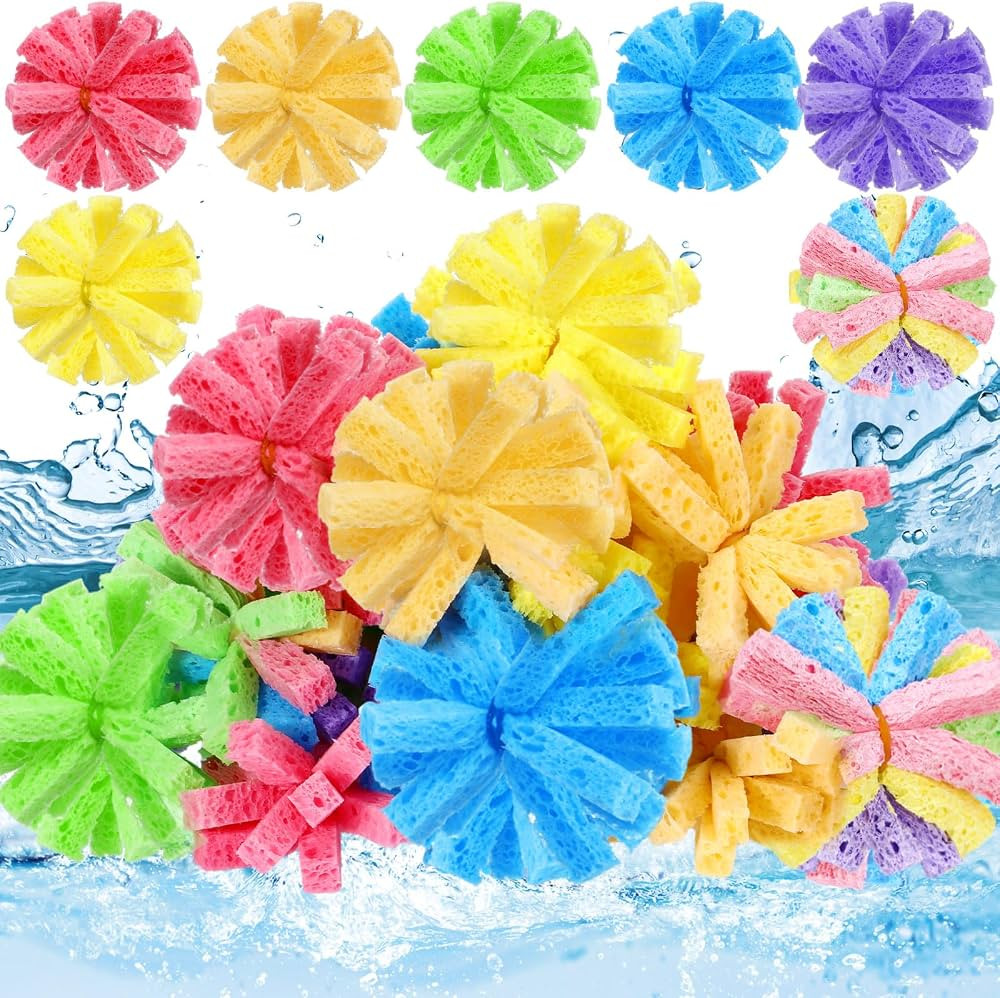 Reusable Water Balls for Outdoor Water Games Outside Toys Sponge Balls for Toss Game Easter Bucke... | Amazon (US)