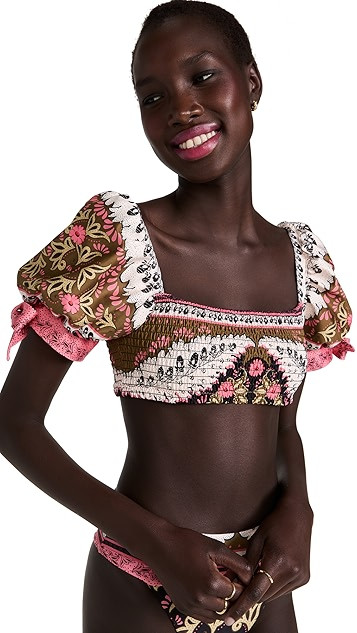 Eileen Antique Bikini Top | Shopbop