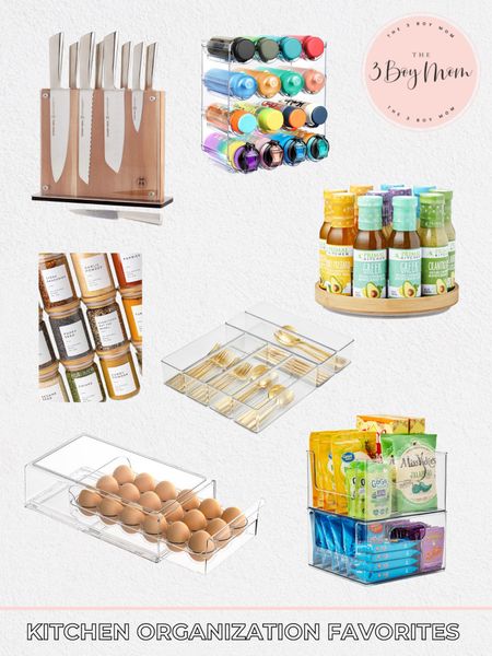 Kitchen organization

Egg holder, spice jars, knife set, utensil holder, clear bins, lazy Susan 

#LTKFindsUnder50 #LTKHome #LTKFindsUnder100