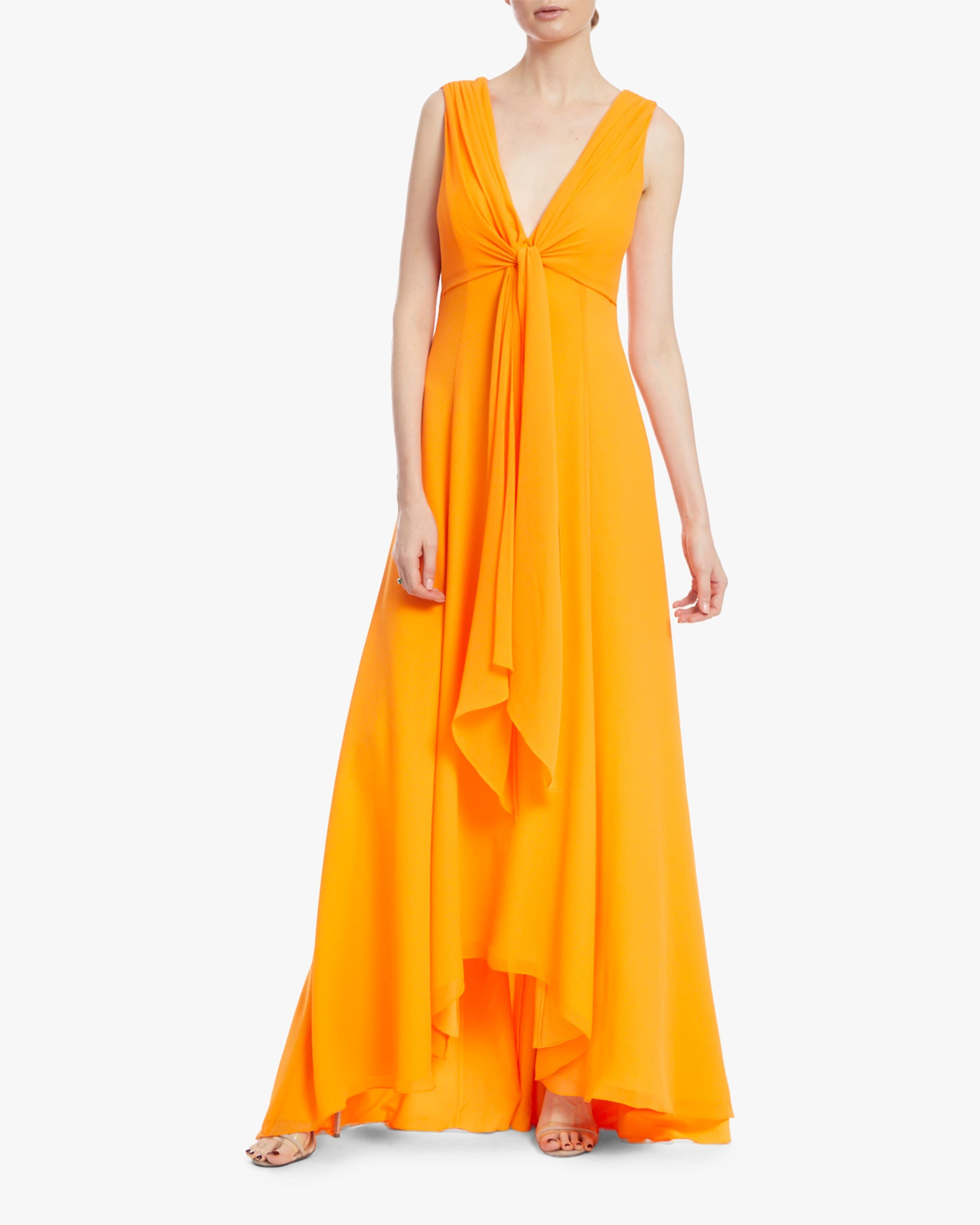 Tie-Front Hi-Low Gown | Olivela