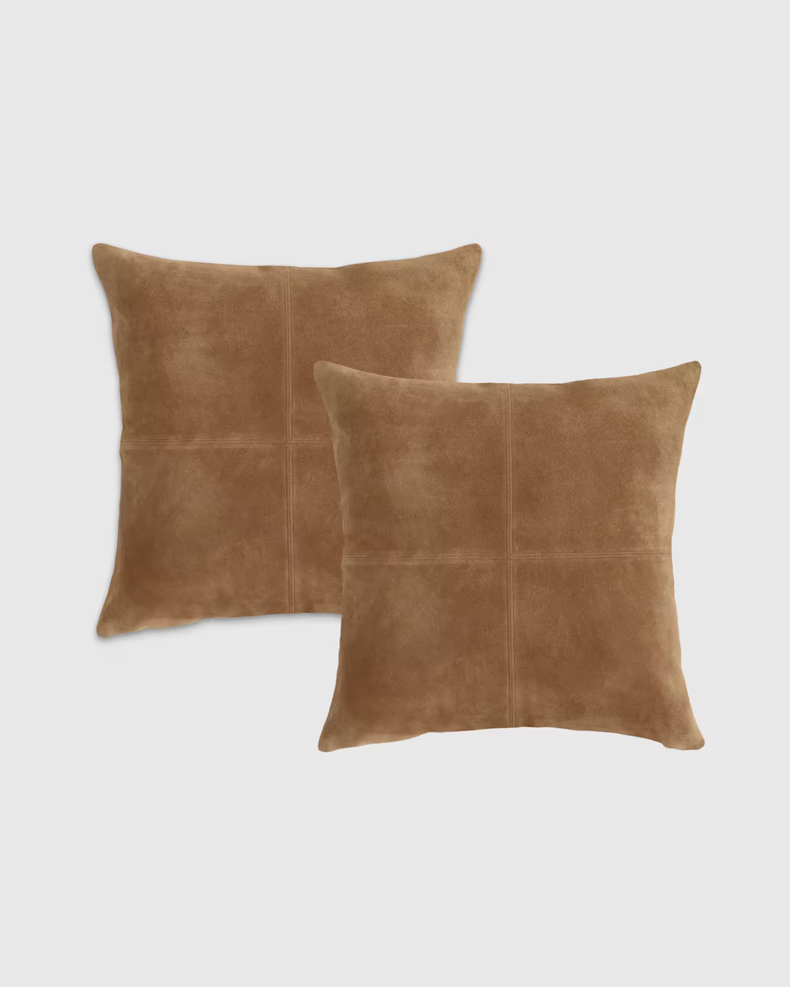 Pieced Suede Pillow Cover (Set of 2) | Quince