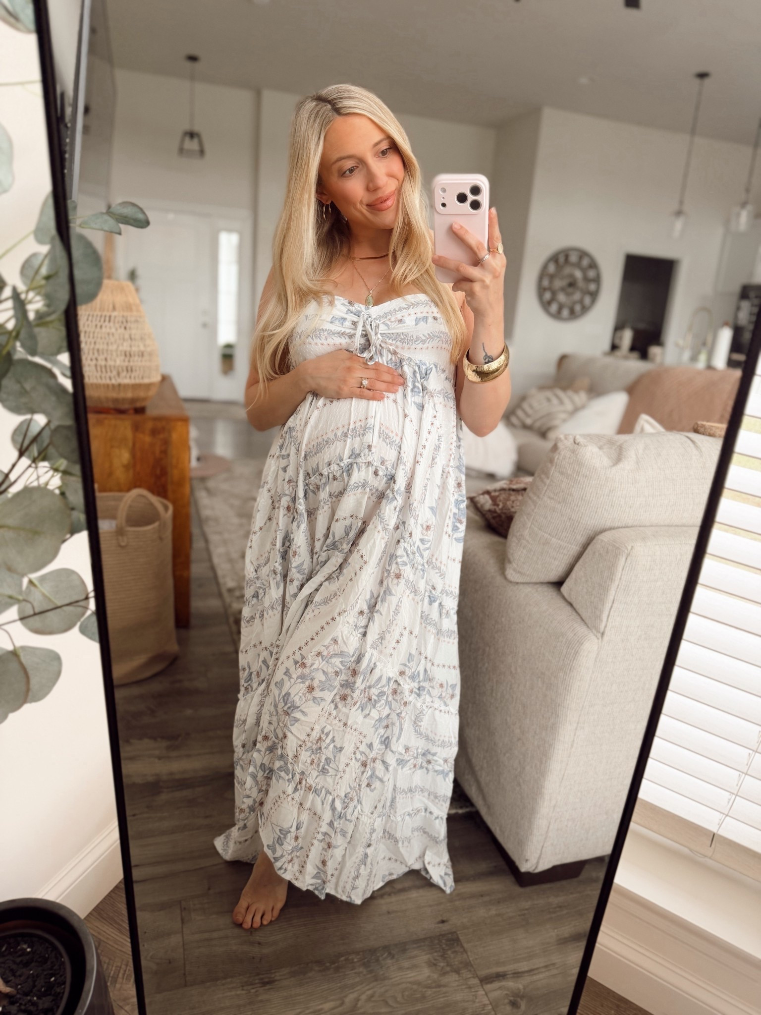 This dress is a “look alike” for a Vici one I wore in some family photos a few years ago! I love this patchwork pattern! Size small! 

This dress is bump friendly but also works for postpartum as well. It’s so  flowy and it’s the perfect spring bump/maternity friendly outfit! 

#LTKootd #LTKmomlife #LTKBump