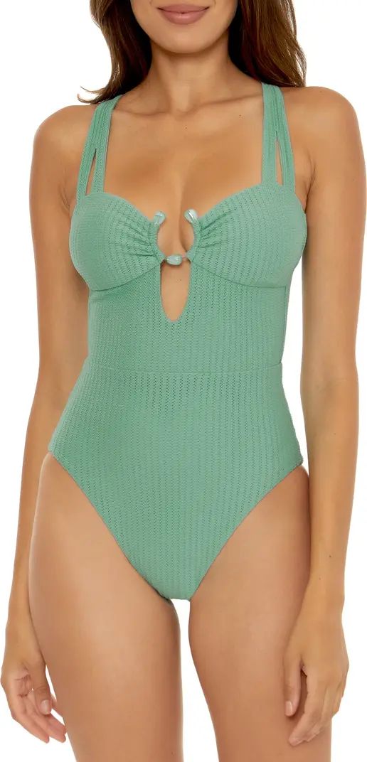 Becca Line In The Sand One-Piece Swimsuit | Nordstrom | Nordstrom