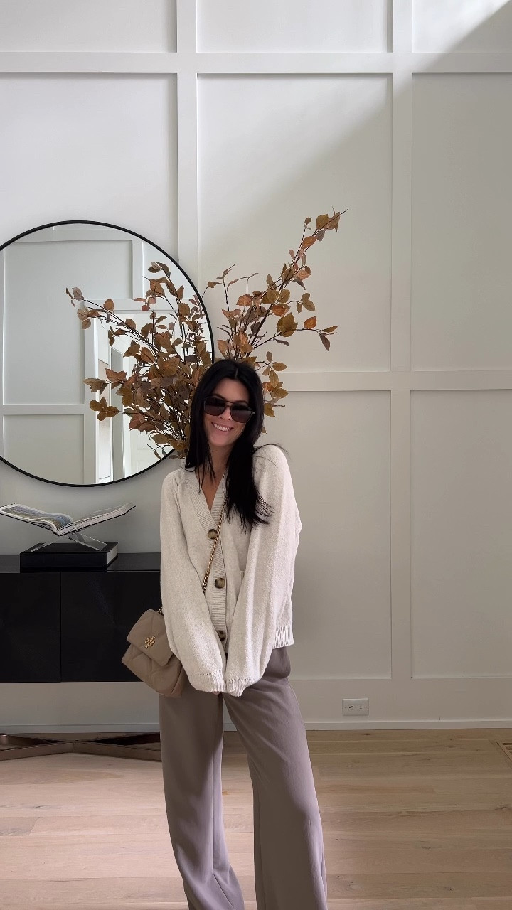 Wearing xs in pants (5’4” for reference). They are worth every penny! So comfortable and wrinkle free. This cardigan is 10/10 for softness! So good! (Runs big) 

#LTKWorkwear #LTKSeasonal #LTKActive