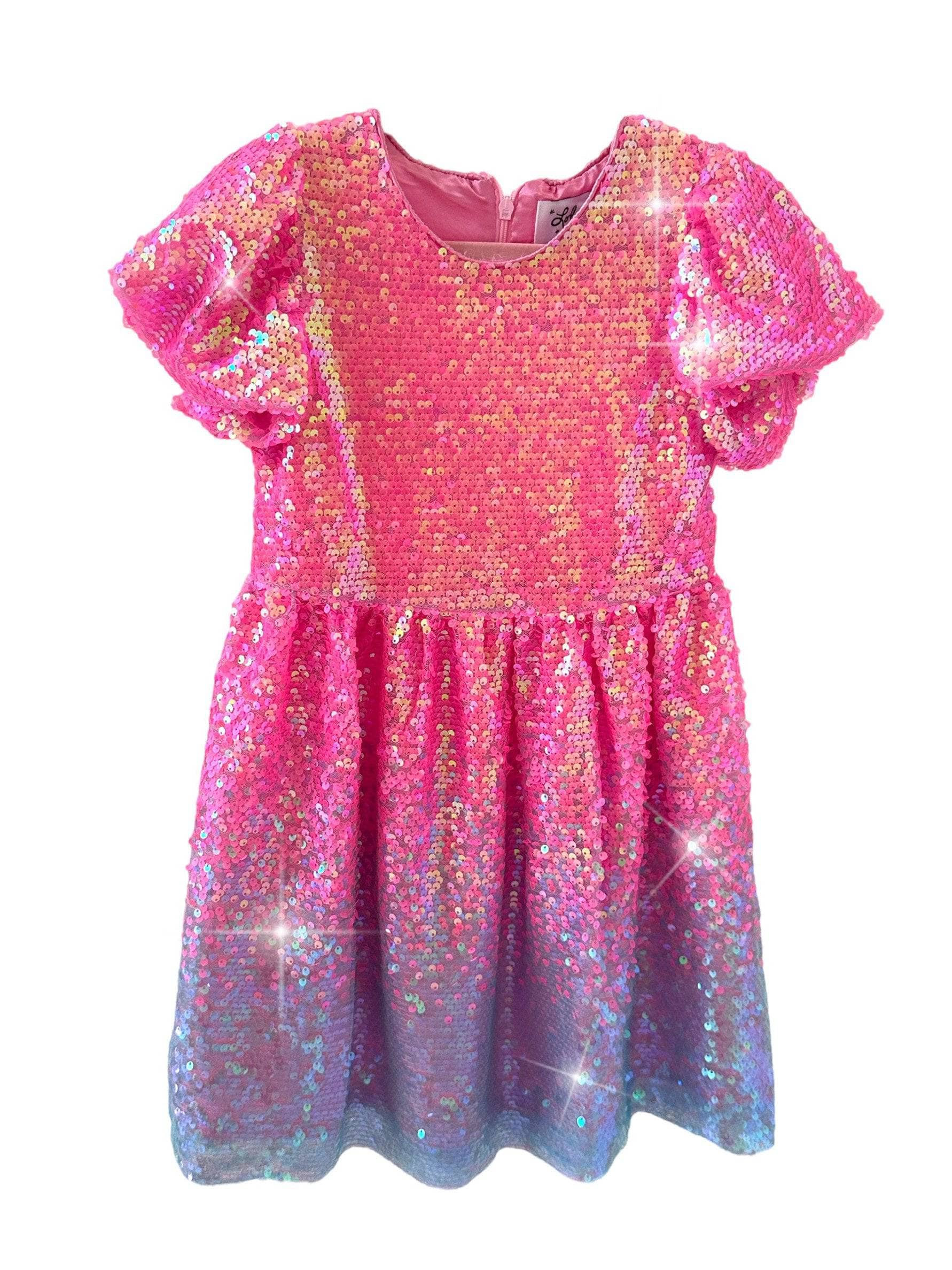 Bubble Gum Shimmer Sequin Dress | Lola + The Boys