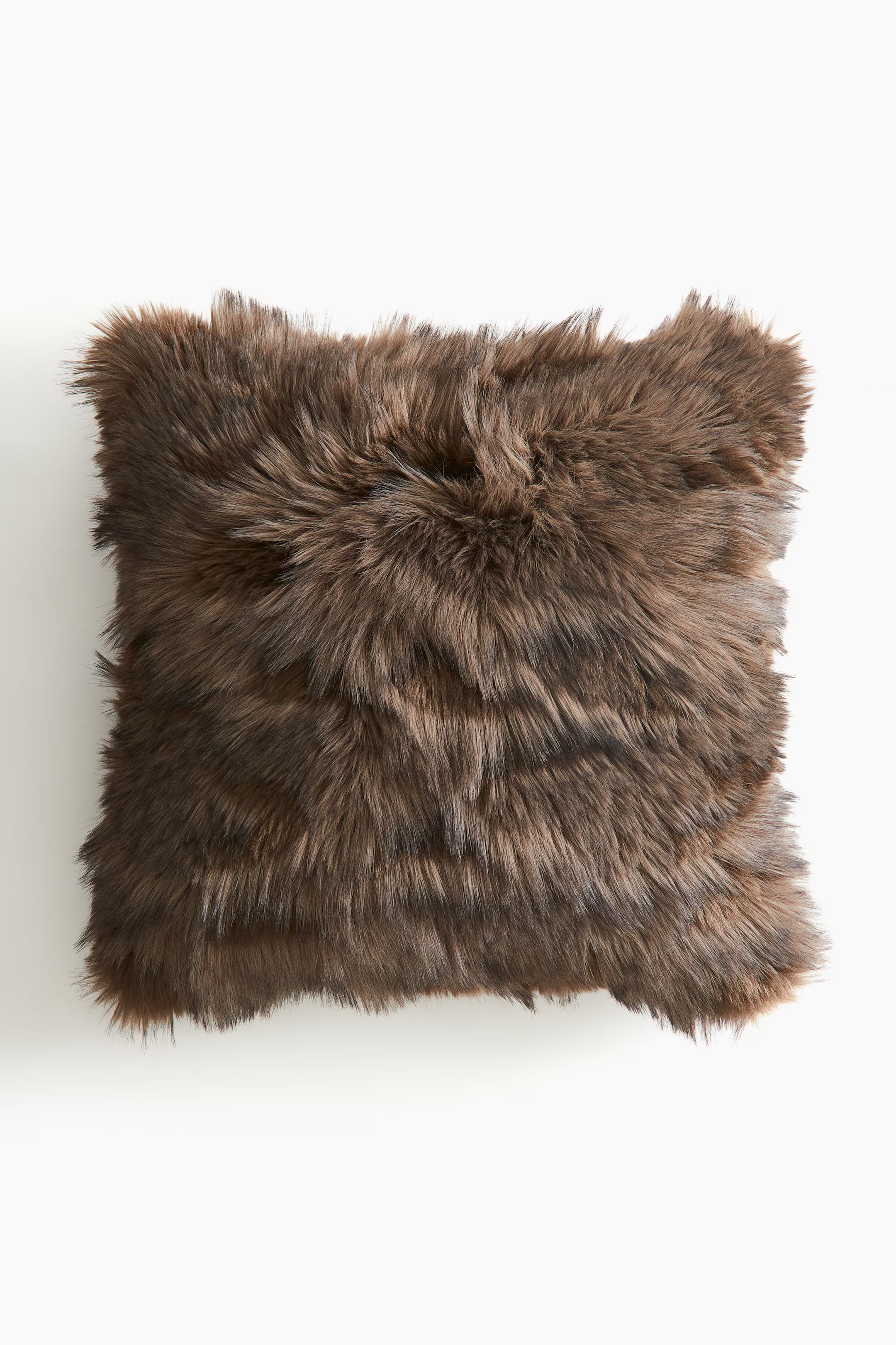 Fluffy Cushion Cover - Brown - Home All | H&M US | H&M (US + CA)