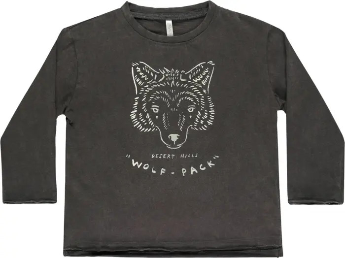 Rylee + Cru Kids' Raw Edge Cotton Graphic T-Shirt | Nordstromrack | Nordstrom Rack