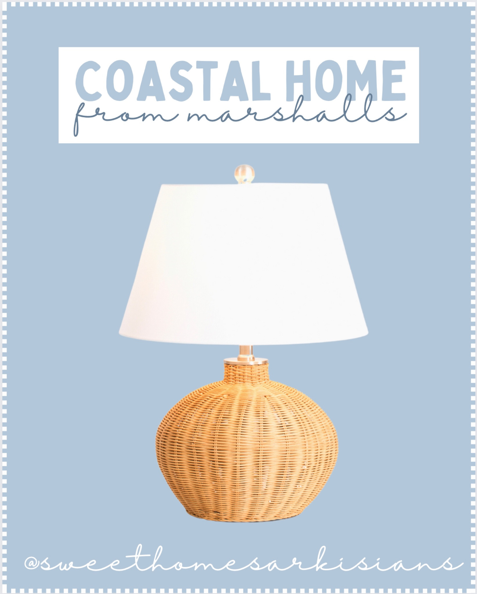 woven lamp from marshalls- perfect coastal touch 🤍

#LTKhome
