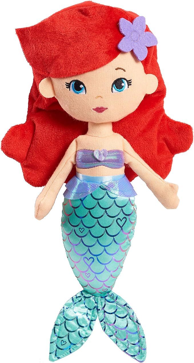 Disney Princess So Sweet Princess Ariel, 13.5-Inch Plush with Red Hair, The Little Mermaid, by Ju... | Amazon (US)