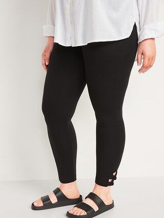 High-Waisted Double-Knot Ankle Leggings For Women | Old Navy (US)