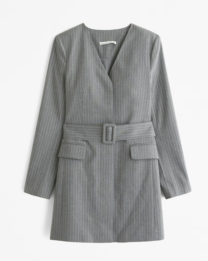 Belted Blazer Mini Dress | Abercrombie & Fitch (US)