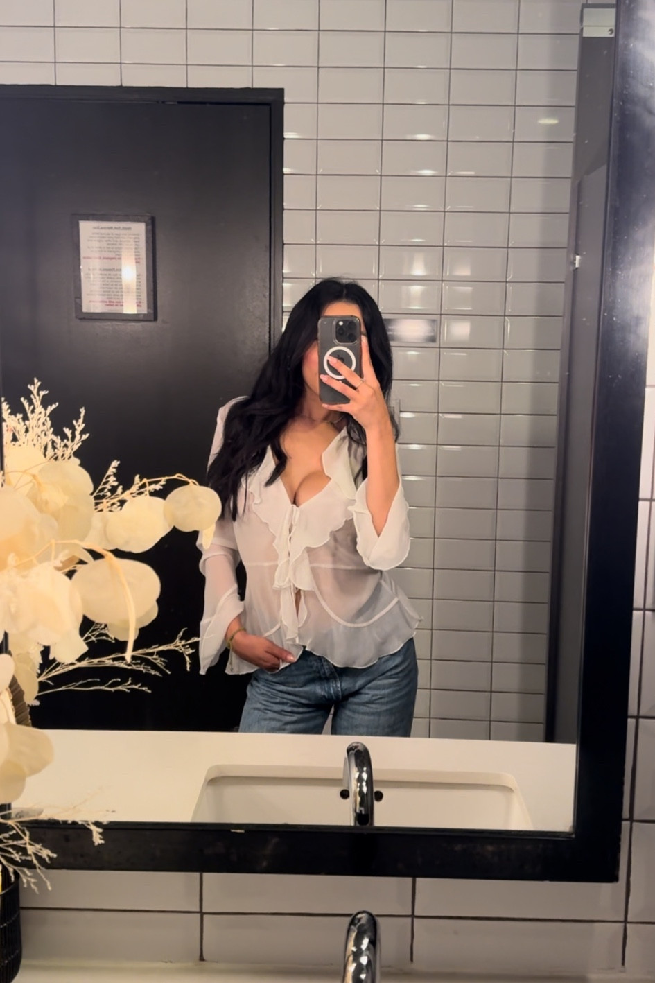 My favorite Sheer long sleeve top💕 

#LTKStyleTip