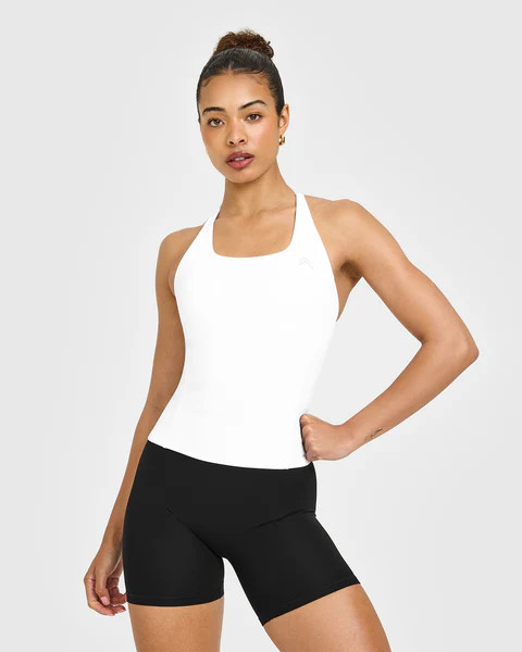 Timeless Square Neck Vest 
 White | Oner Active (UK / US)