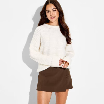 Women's Mini A-Line Skirt - Wild Fable™ Brown M | Target
