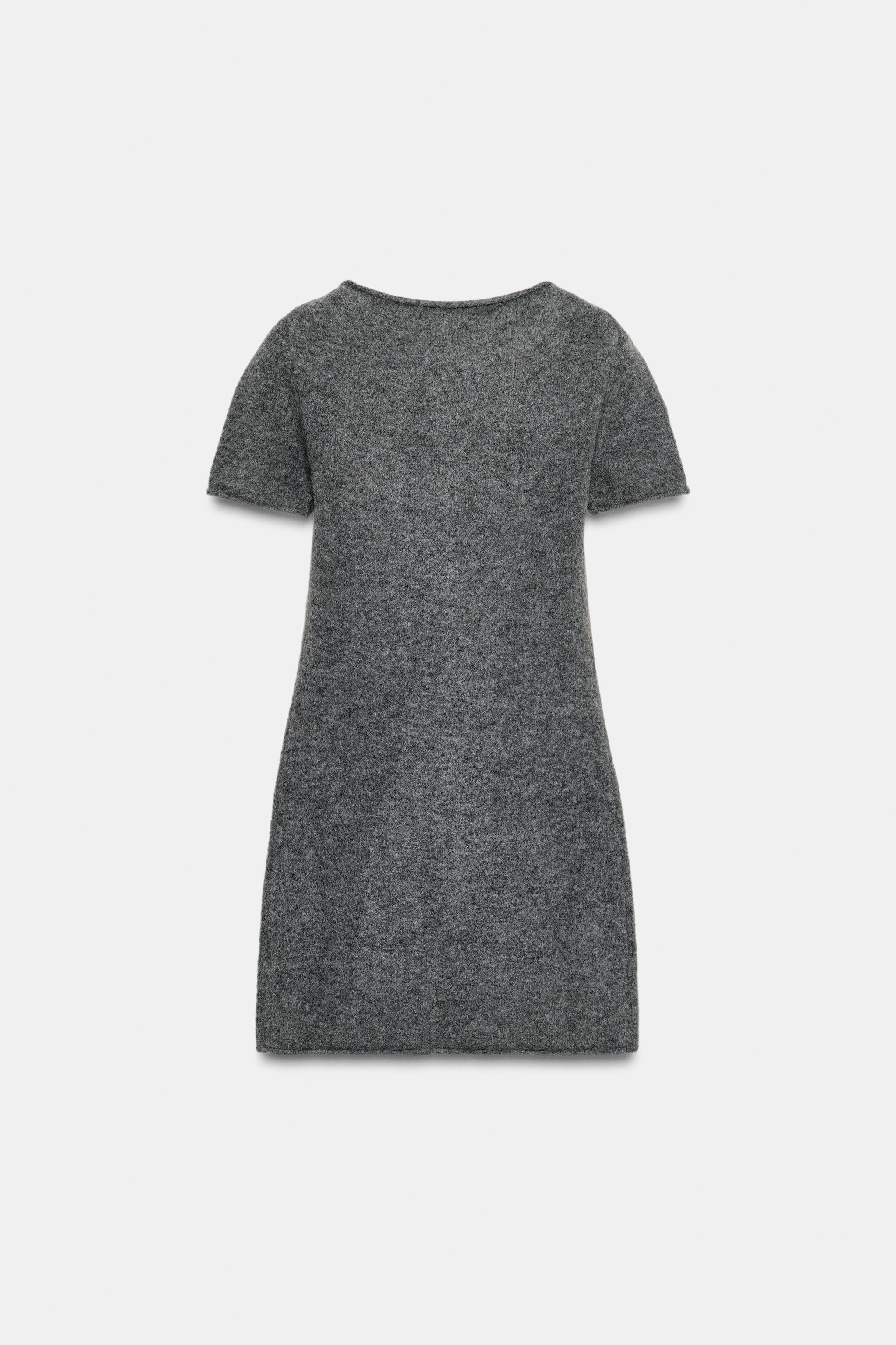 SOFT KNIT MINI DRESS WITH SEAM DETAIL | Zara US