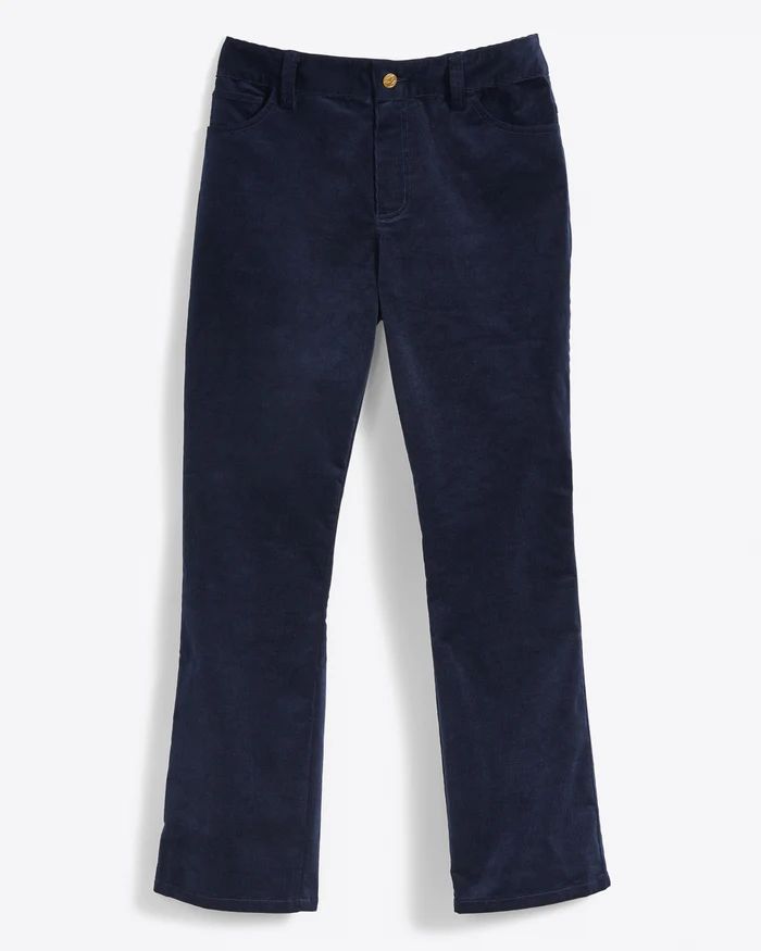 Bootcut Pants in Micro Corduroy | Draper James (US)