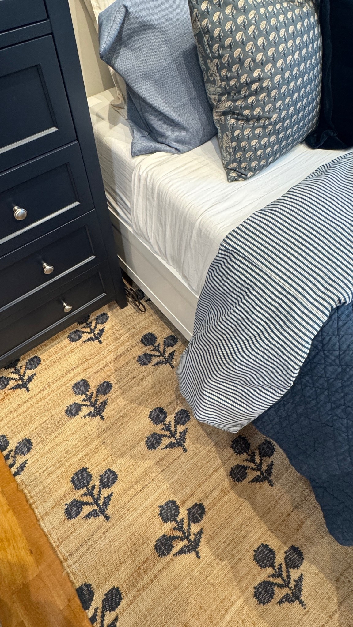 Shop at birch lane with me! Labor Day weekend sale. Love this blue styled bedroom. The rug is perfect. Striped duvet, blue bedding, navy room, navy kids room, blue bedroom decor, upholstered bed, blue dresser

#LTKHome #LTKFamily #LTKSaleAlert