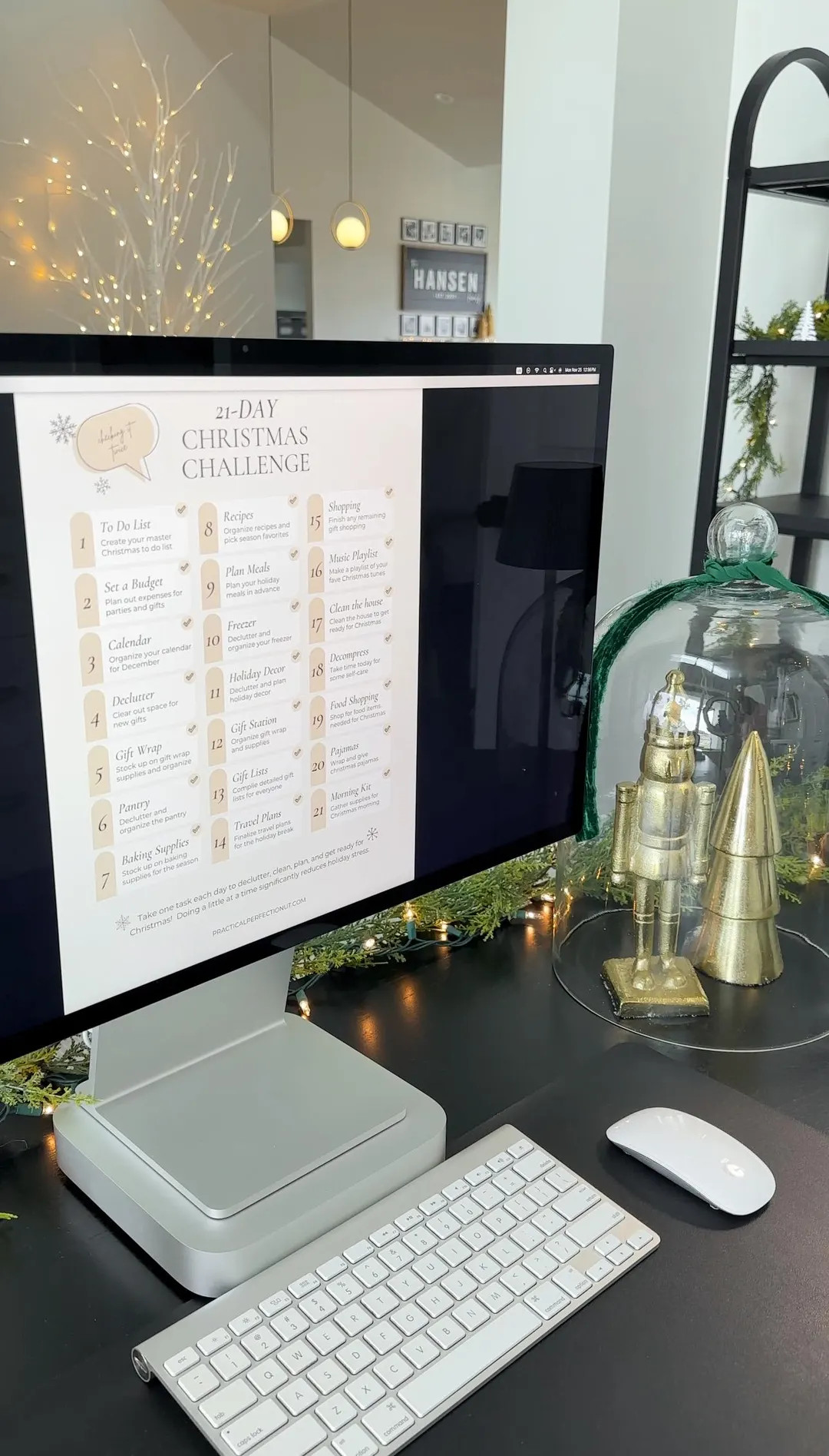 Printable Christmas Holiday Checklist Planner Countdown Challenge - Etsy | Etsy (US)