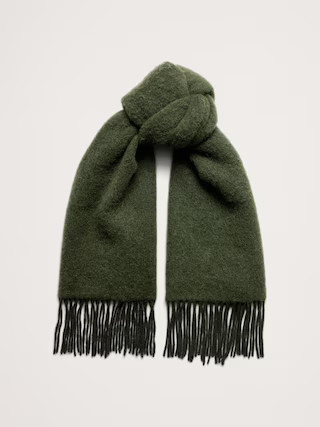 Brushed Alpaca-Wool Blend Scarf | Banana Republic (US)