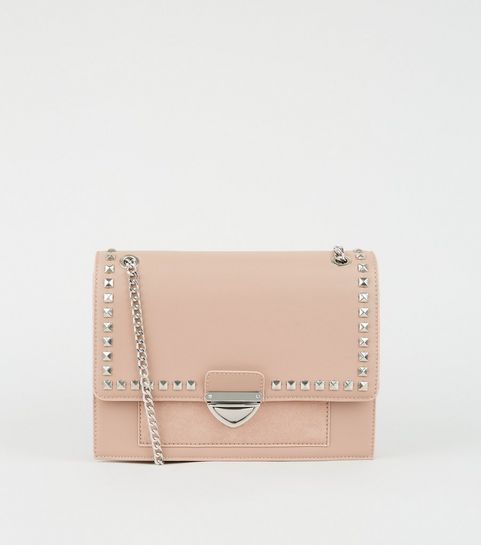 Pale Pink Stud Cross Body Bag
						
						Add to Saved Items
						Remove from Saved Items
					... | New Look (UK)