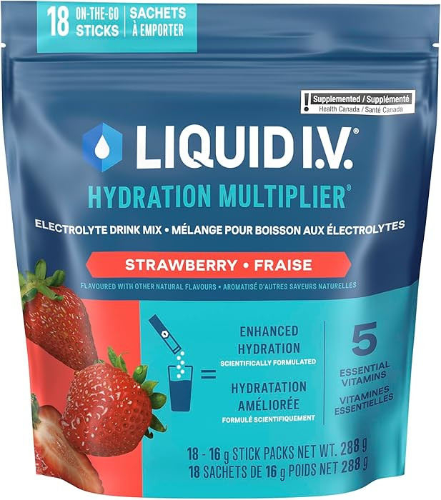 Liquid I.V. Hydration Multiplier Electrolyte Drink Mix - Enhanced Hydration Electrolyte Powder ... | Amazon (CA)