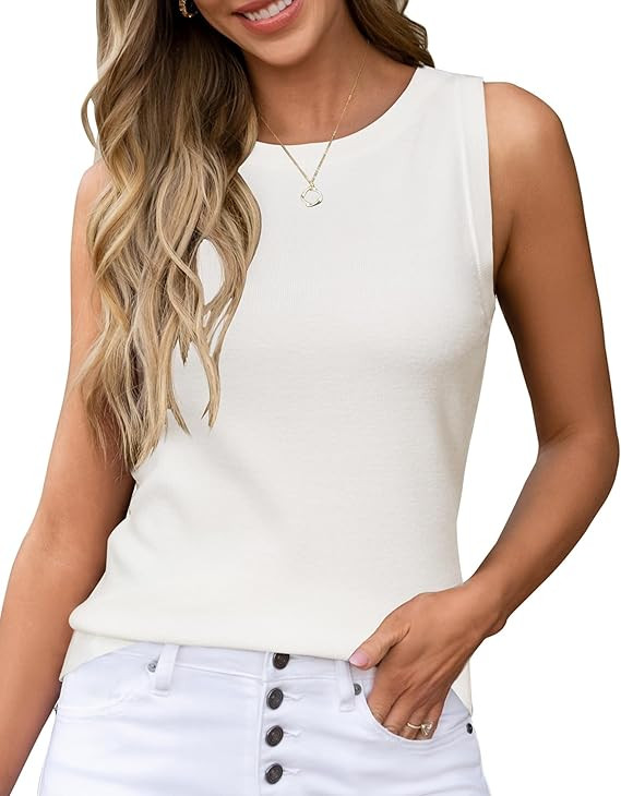 Arach&Cloz Women's Wool Blend Sweaters Non See Through All-Season Business Casual Tank 2026 | Amazon (US)
