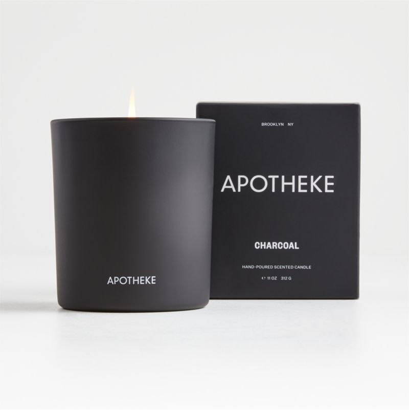 Apotheke Charcoal-Scented Candle | Crate and Barrel | Crate & Barrel
