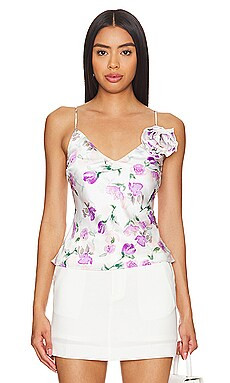 Bardot Wisteria Cami in Lilac Floral from Revolve.com | Revolve Clothing (Global)