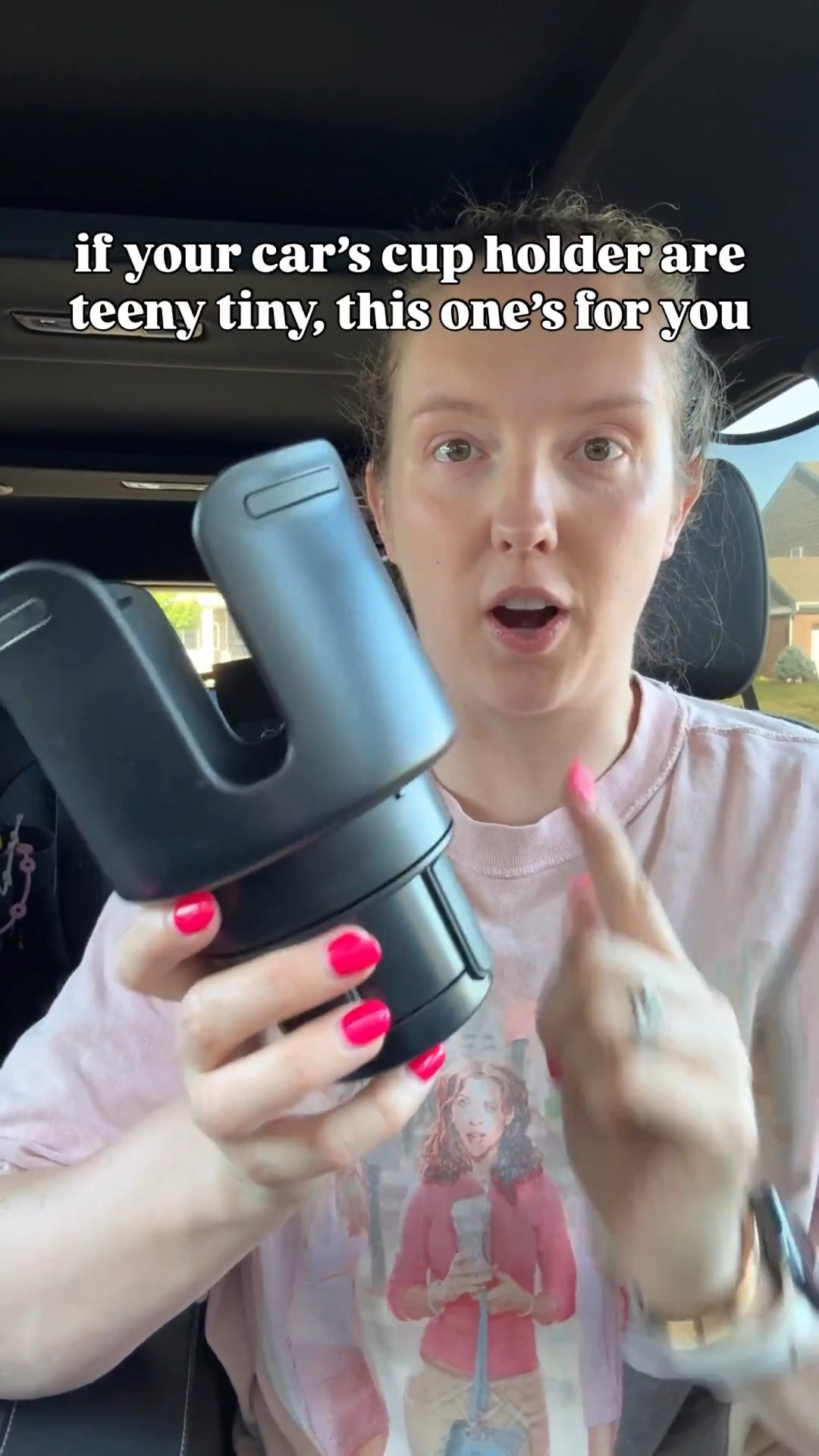 Cup holder water bottle extender for large water cups and water bottles (specifically for my Owala Free Sip 24 oz). Still can’t believe this water bottle didn’t fit into my cup holders. 🤷🏼‍♀️ 

#LTKFamily #LTKTravel #LTKFindsUnder50