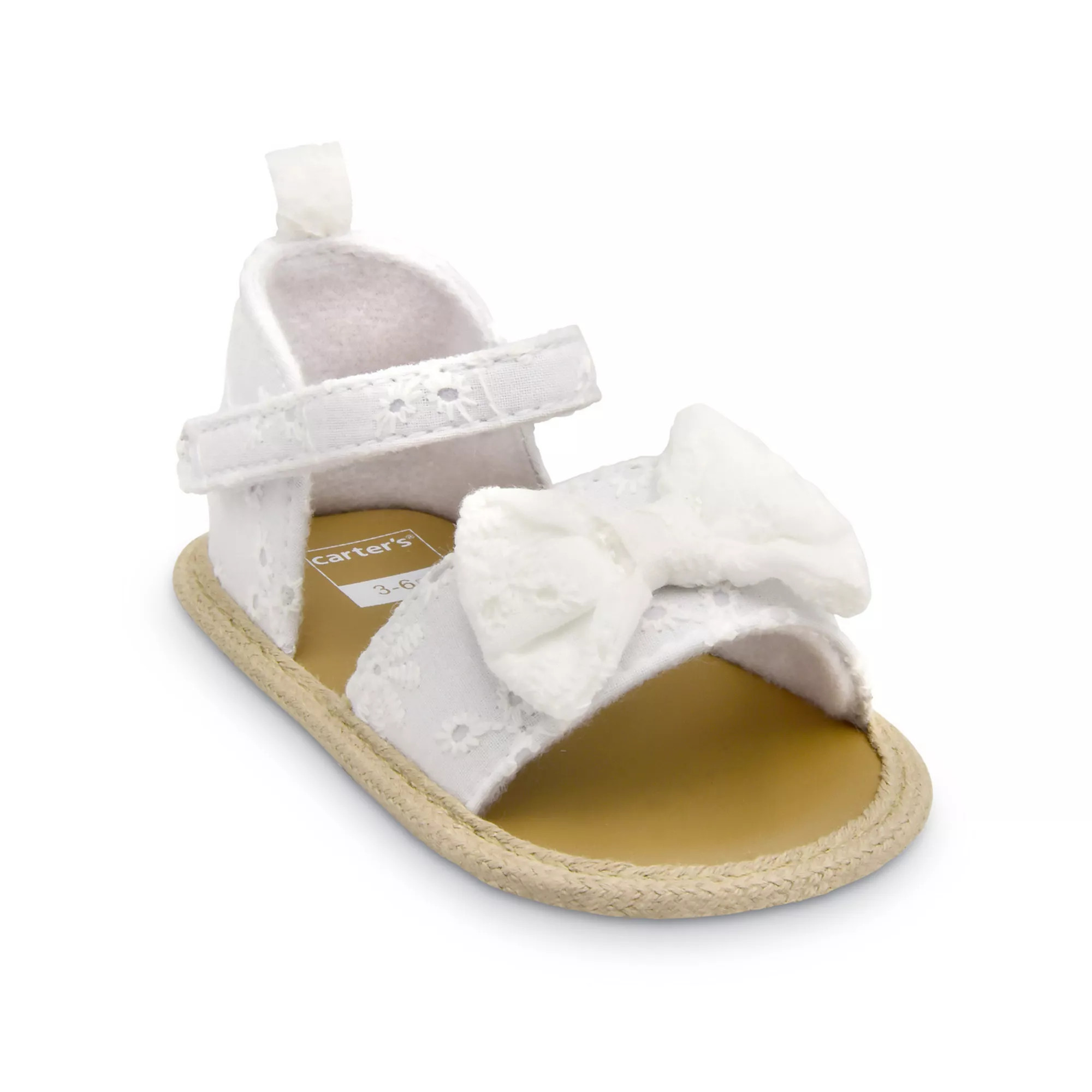 Carter's White Eyelet Baby Girl Sandals | Kohl's