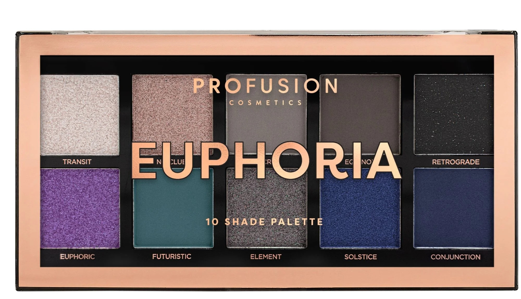 Profusion Cosmetics 10 Shade Eyeshadow Palette - Euphoria, 3.5 oz | Walmart (US)